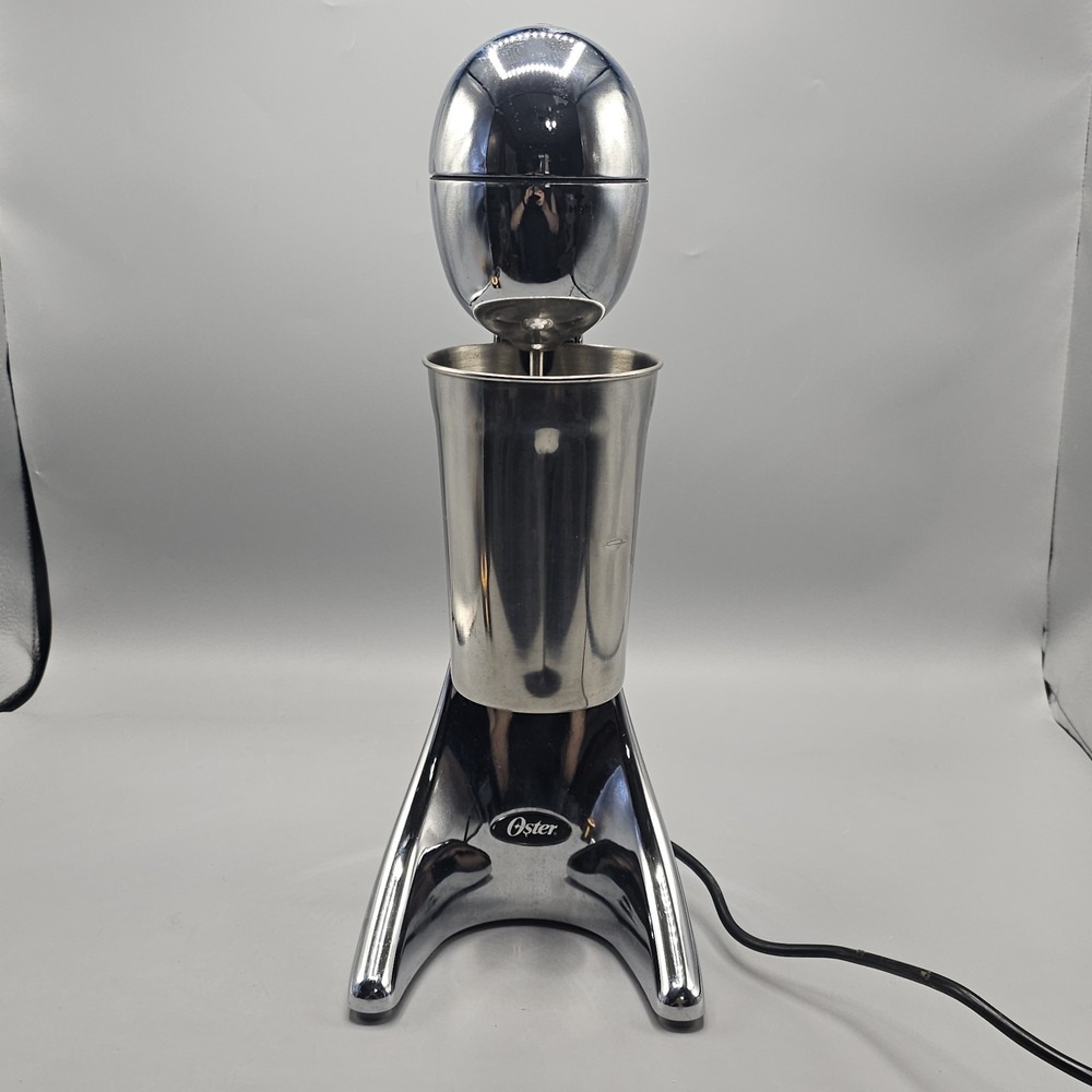 Oster Chrome Milkshake Maker Model 6627 Retro Diner Style Works